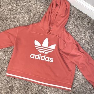 Pink addidas hoodie